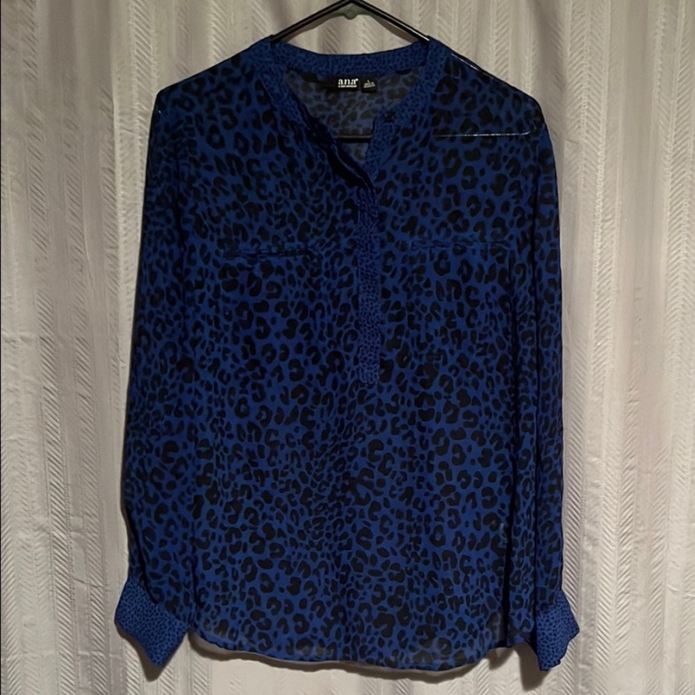 a.n.a. A New Approach Leopard Print Blouse